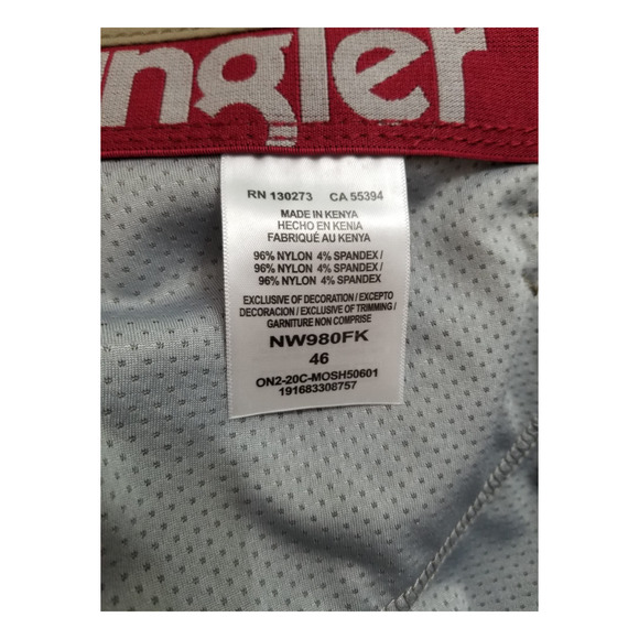 Wrangler Authentic Classic Relaxed Fit Cargo 7 Pocket Shorts Khaki Men’s Size 46 - Picture 9 of 9